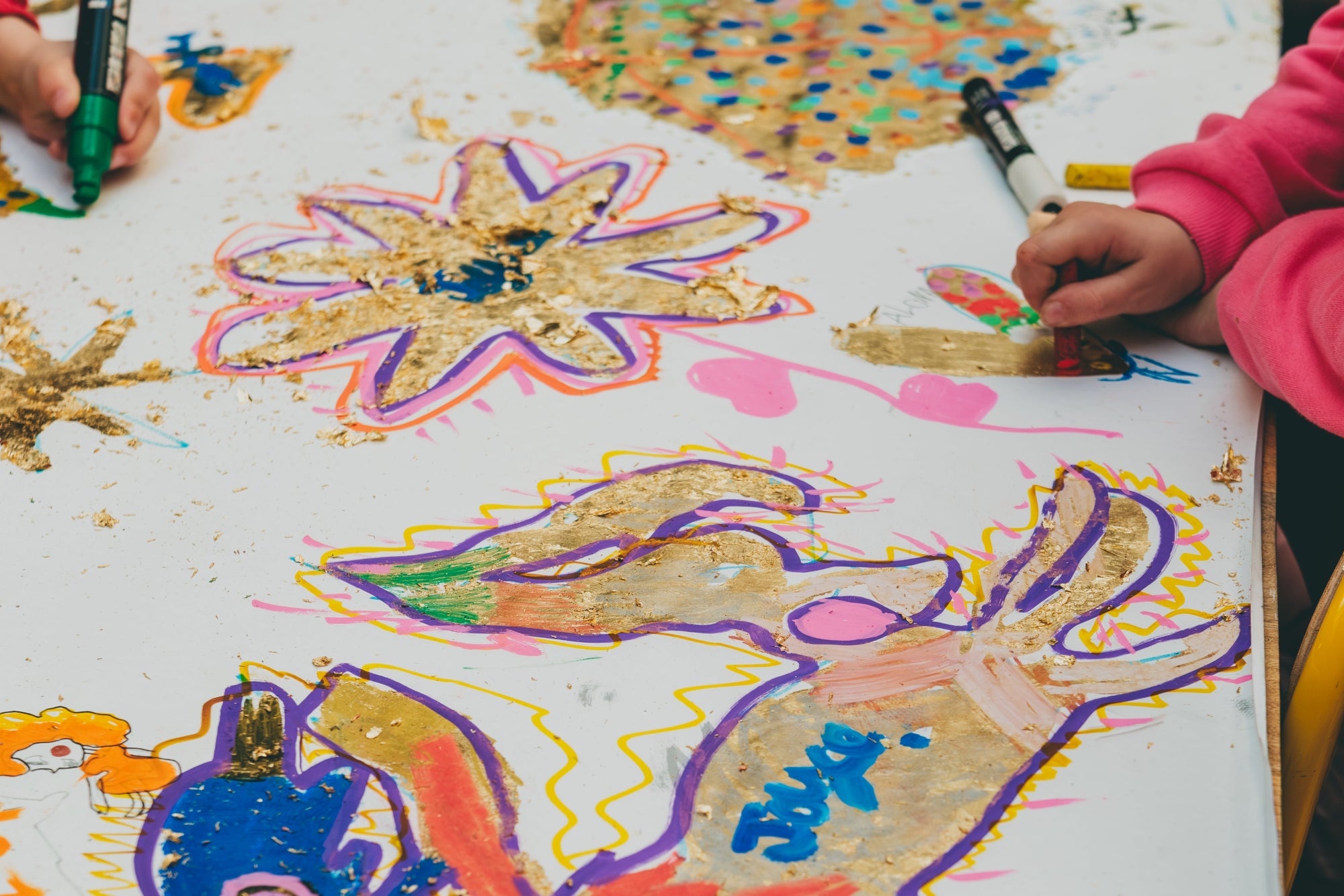 Atelier fresque et dorure à la feuille pour les petits — 1h30