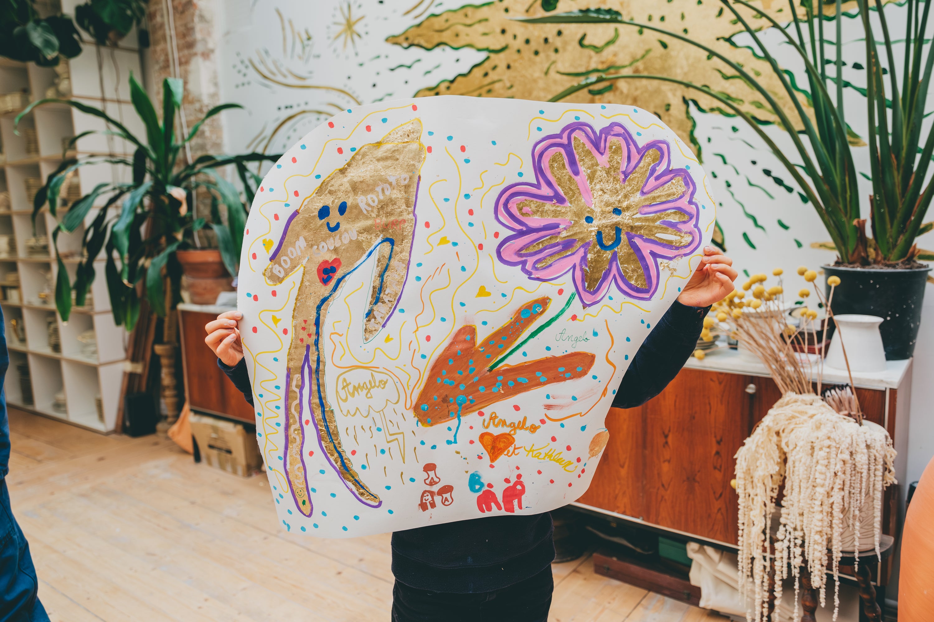 Atelier fresque et dorure à la feuille pour les petits — 1h30