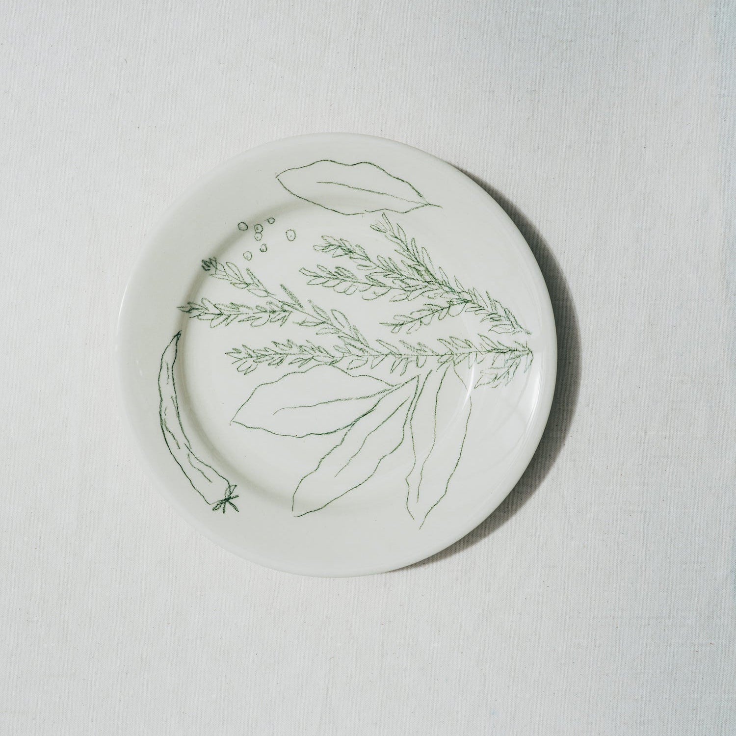 Assiette laurier romarin