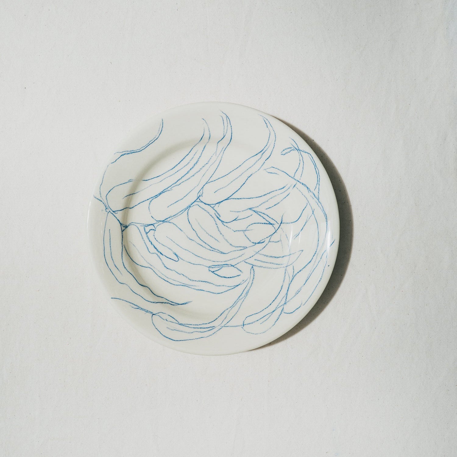 Assiette longue feuille