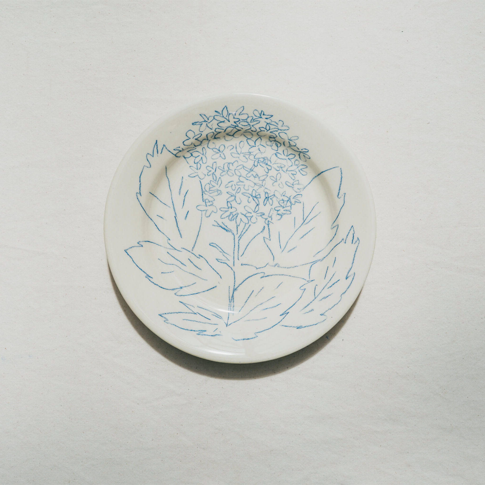 Assiette végétale Hortensia