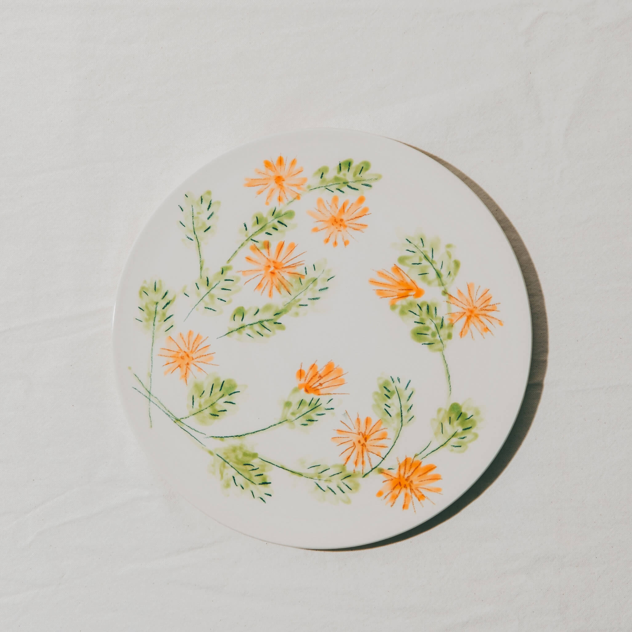 Assiette plate Fleurs du jardin Pissenlit