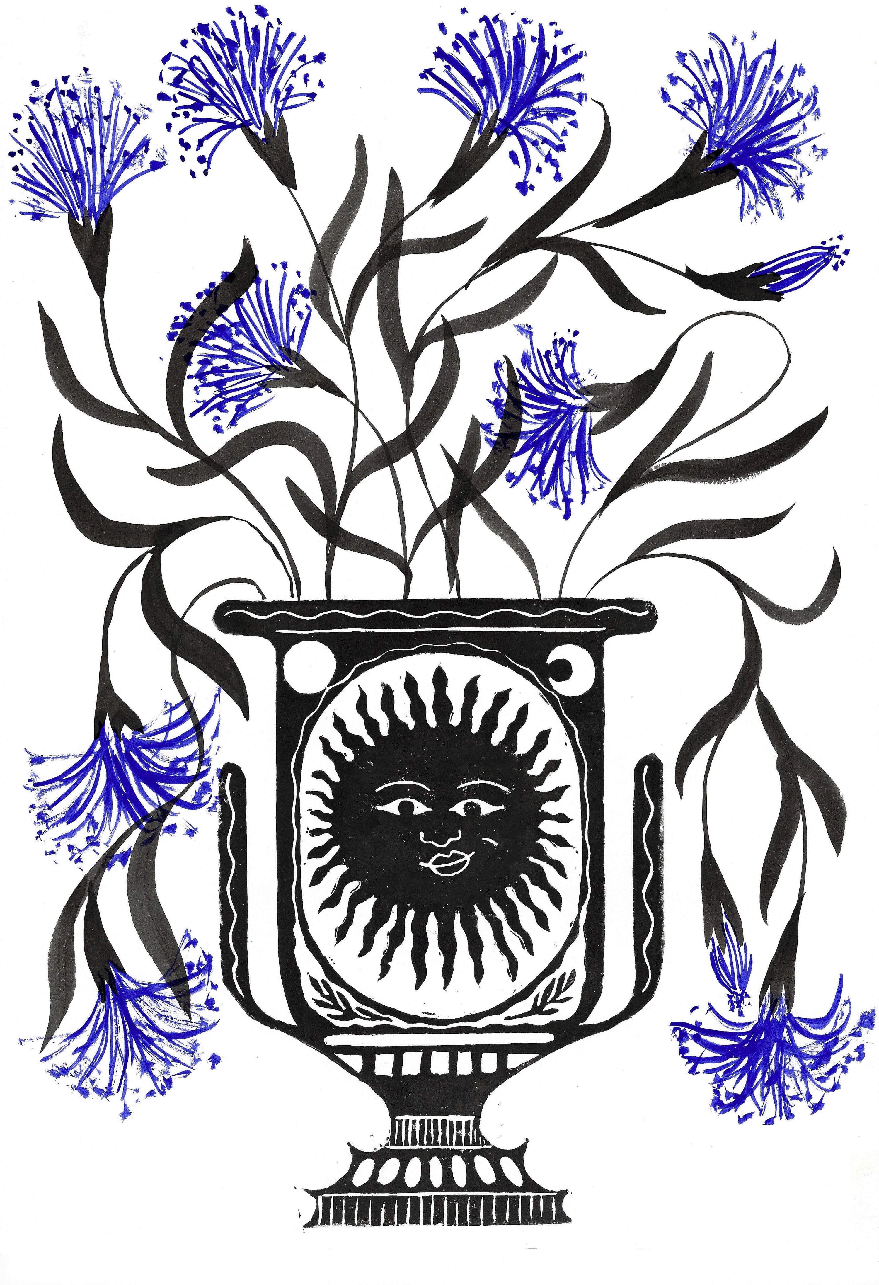 sunburn and gentians