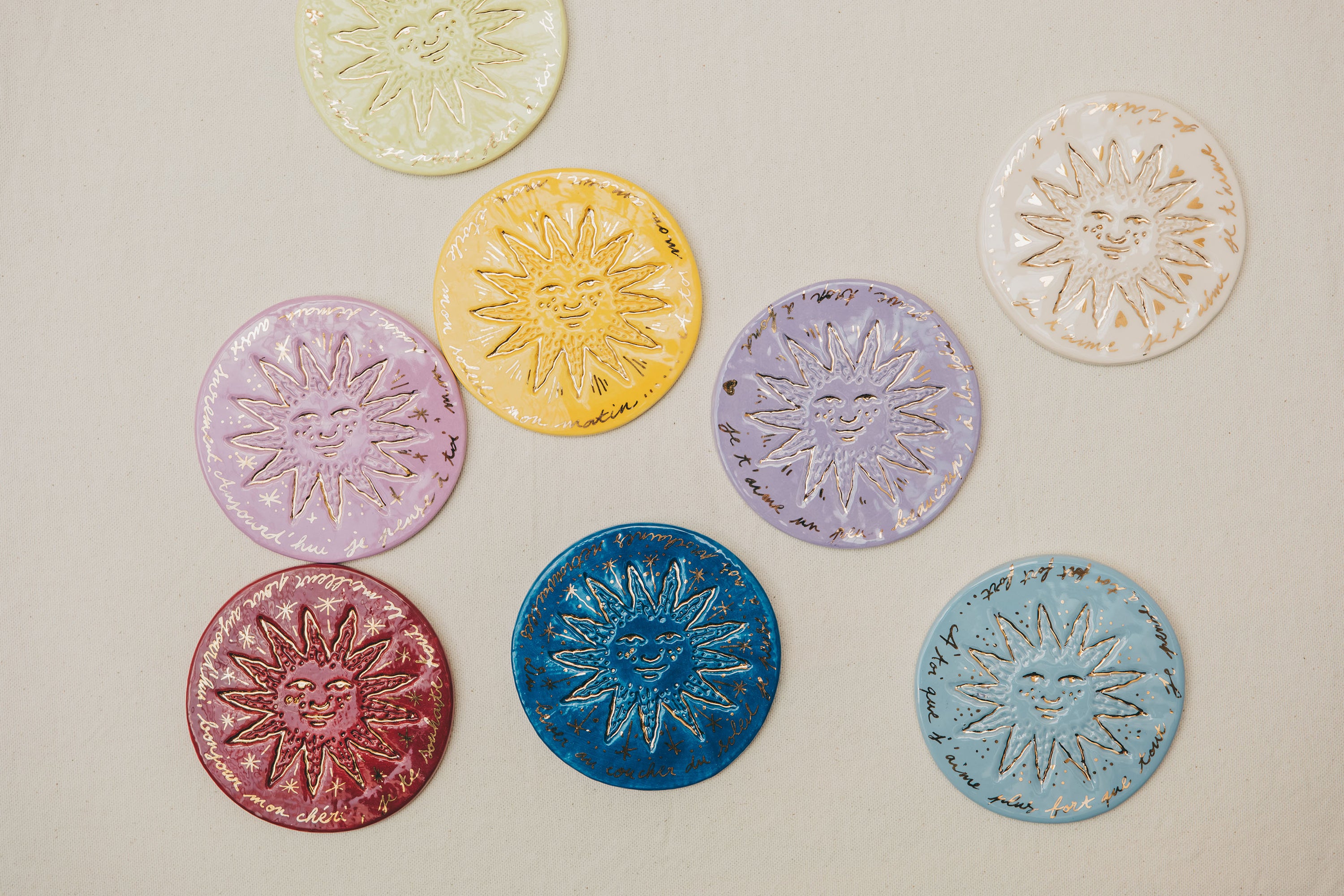 Petit soleil faïence